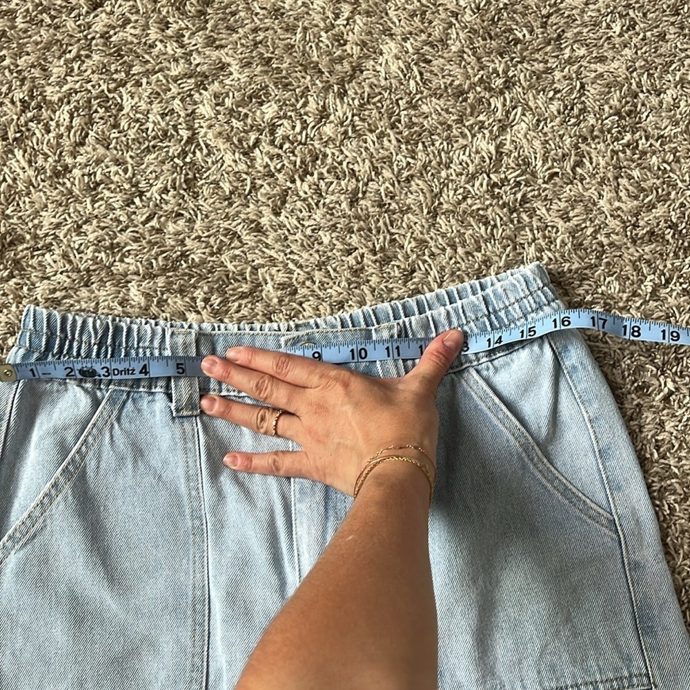 Flying Angel USA Denim Shorts High Waisted Blue size 9 - Picture 6 of 9